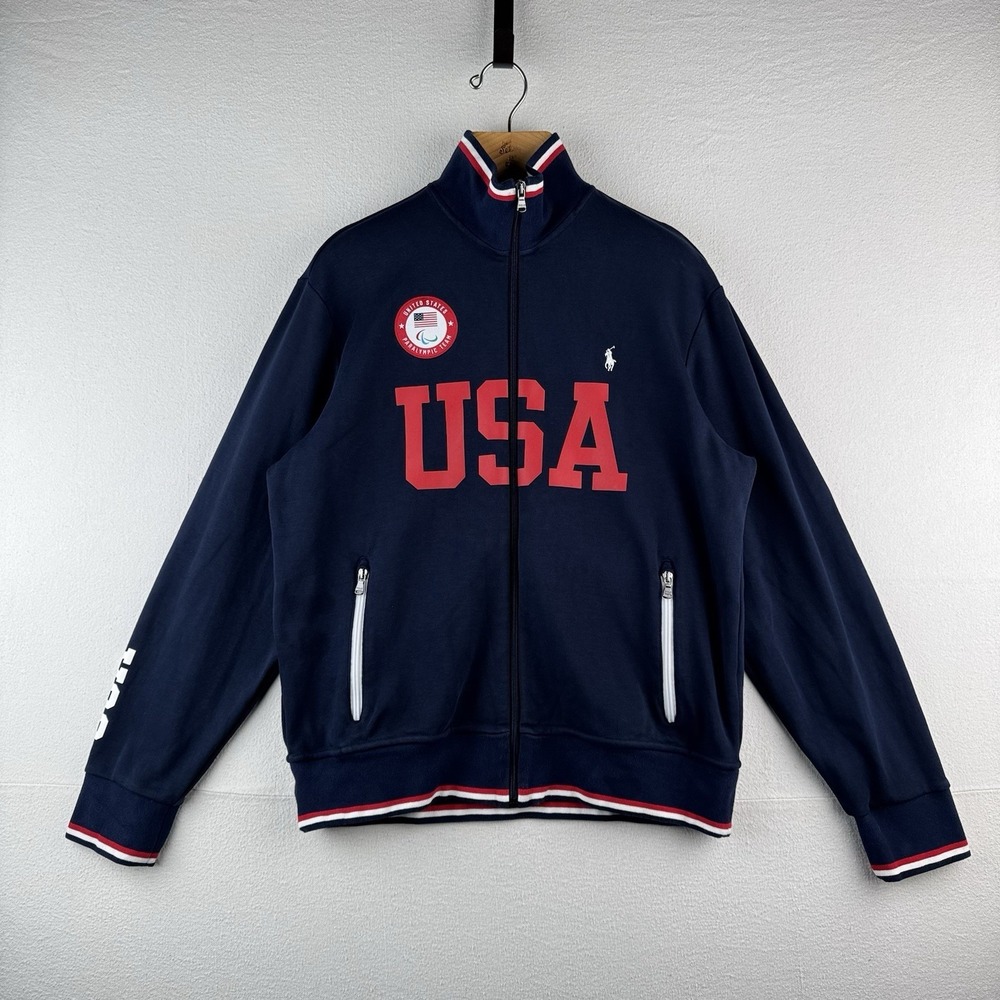 Polo Ralph Lauren Paralympics Jacket Official Team USA Women's Large 2020 *Read